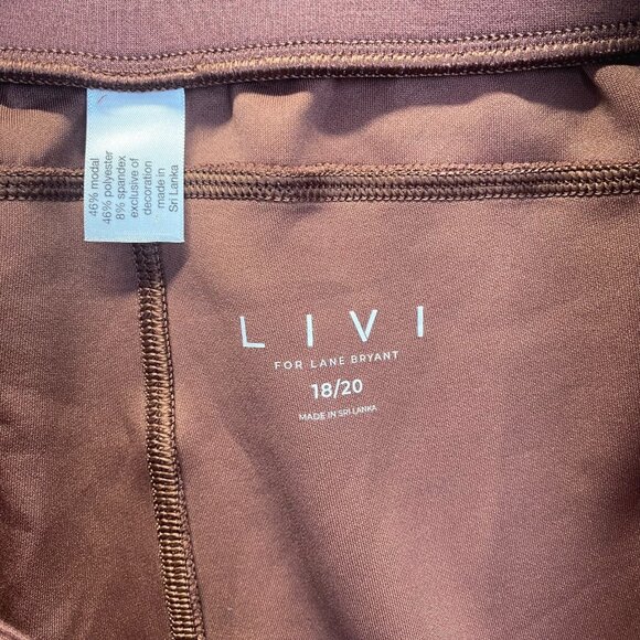 LIVI By Lane Bryant Ribbed Seamed Pockets Sweatpants Pants Size 18/20 Wide Leg - Picture 3 of 12